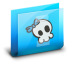 Folder Calaverita Azul Icon 72x72 png
